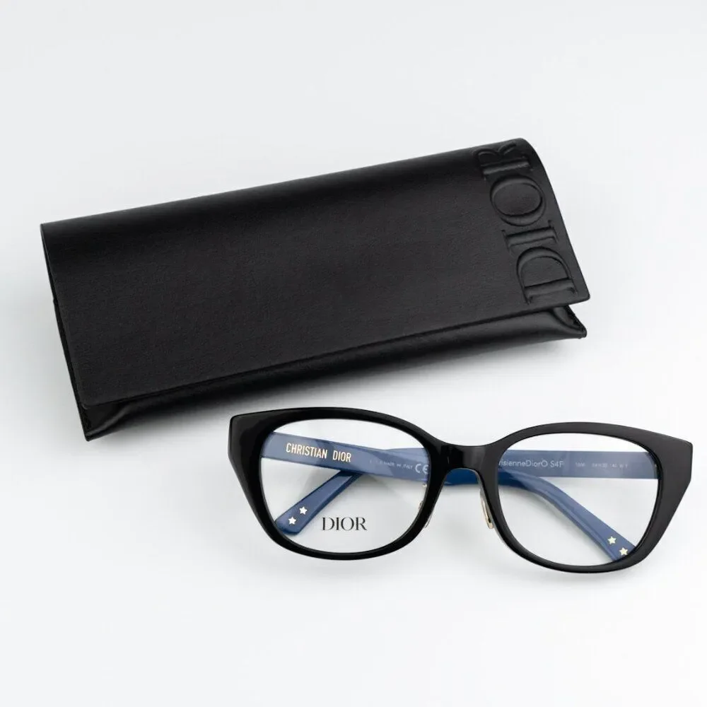 NEW Dior LAPARISIENNEDIORO S4F 1000  Black Blue Women Eyeglasses